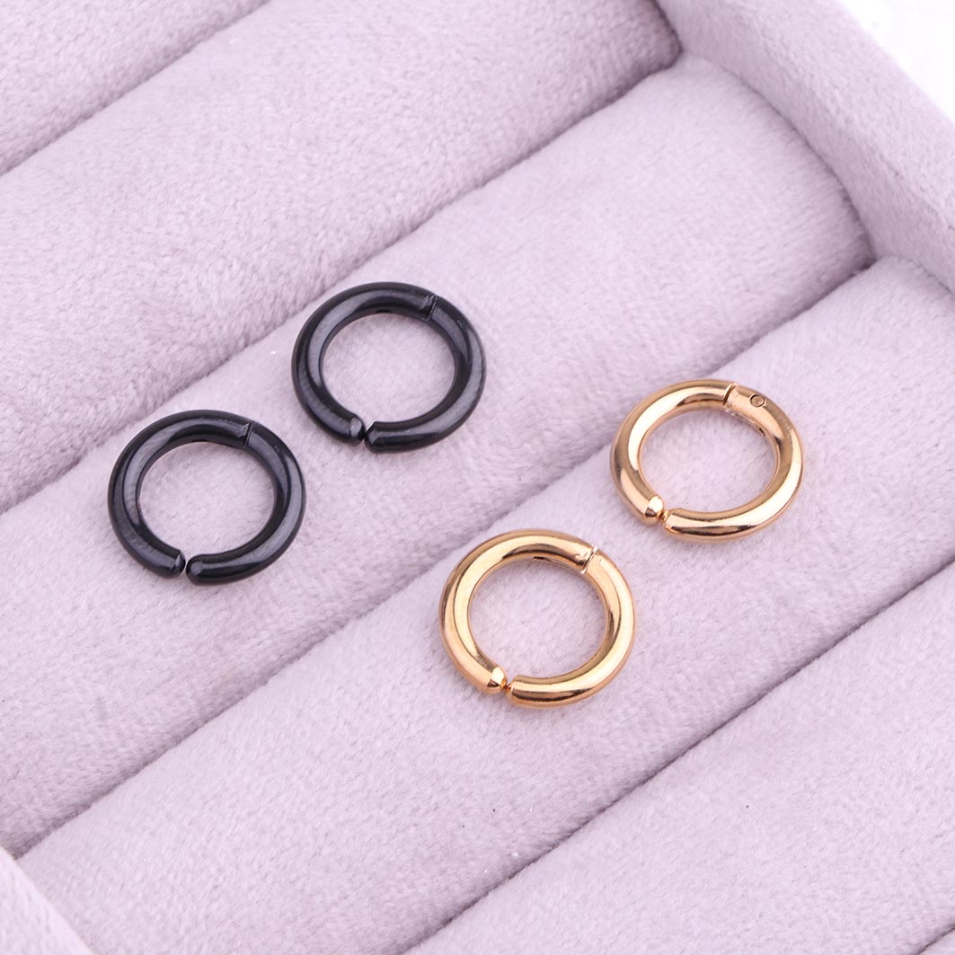 گوشواره حلقه ای فیک استیل مردانه