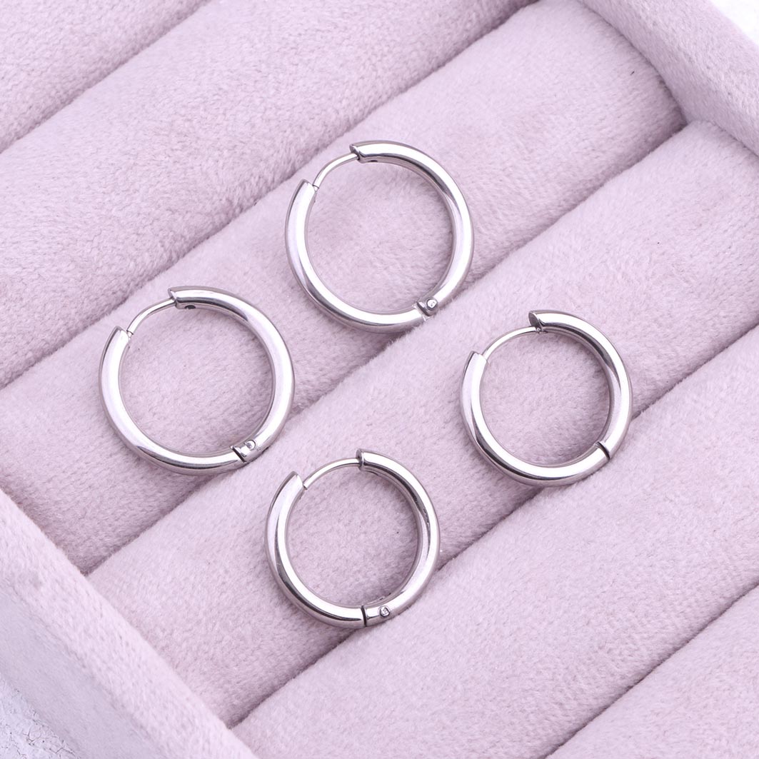 گوشواره حلقه ای استیل
